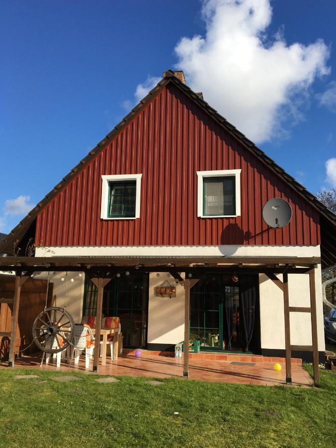 Trollhus - Grosses Familienfreundliches Ferienhaus Born Eksteriør billede